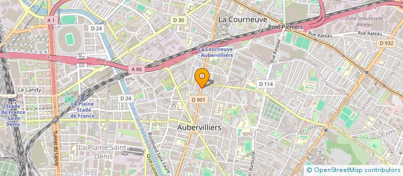 localisation de l'entreprise MADAME ANNICK JOIN à AUBERVILLIERS