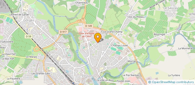 localisation de l'entreprise MADAME ANNICK JOLAINE à CLISSON