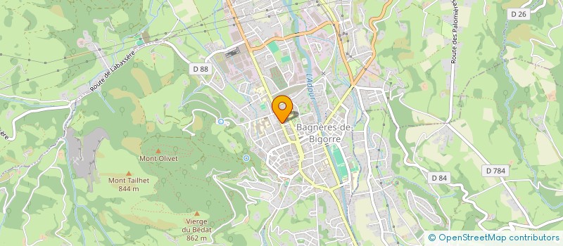 localisation de l'entreprise MADAME ANNICK JONDREVILLE  BAGNERES-DE-BIGORRE