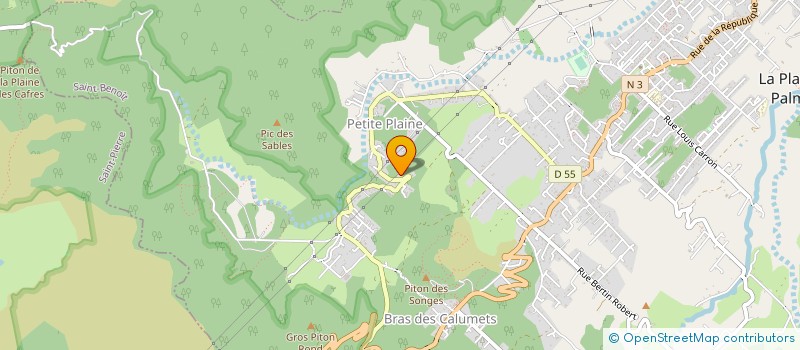 localisation de l'entreprise MADAME ANNICK KICHENIN  LA PLAINE-DES-PALMISTES