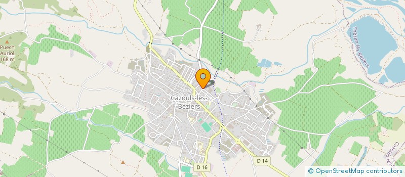 localisation de l'entreprise MADAME ANNICK KOSCIELNIAK  CAZOULS-LES-BEZIERS