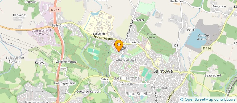 localisation de l'entreprise MADAME ANNICK LAIGO  SAINT-AVE