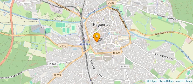 localisation de l'entreprise MADAME ANNICK LAMY  HAGUENAU