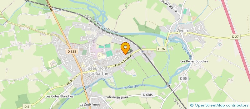 localisation de l'entreprise MADAME ANNICK LANDIER  BEAUMONT-SUR-SARTHE