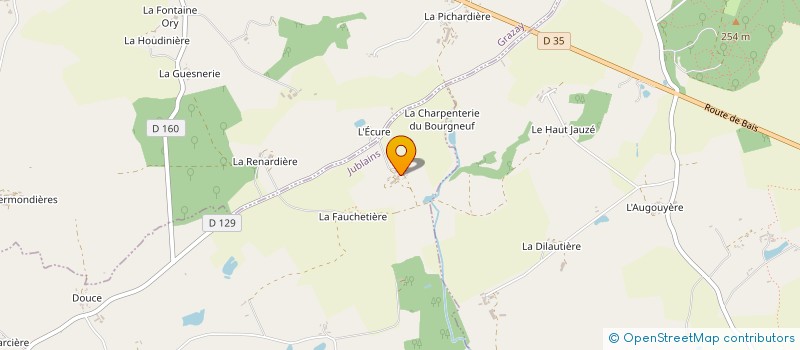 localisation de l'entreprise MADAME ANNICK LANGEVIN  VIMARTIN-SUR-ORTHE