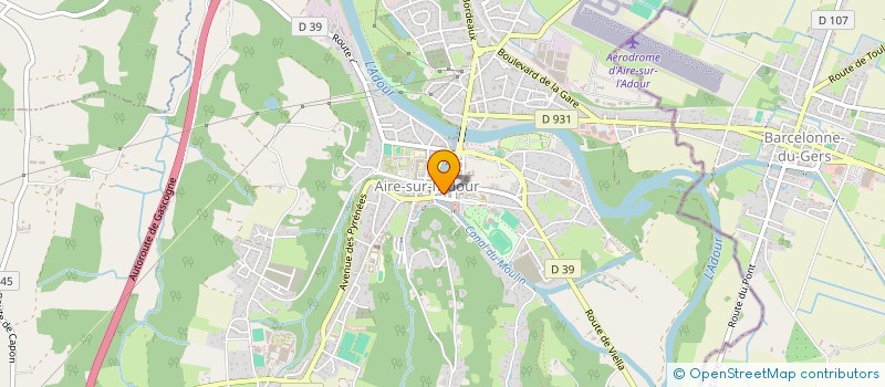 localisation de l'entreprise MADAME ANNICK LARTAUD  AIRE-SUR-L'ADOUR