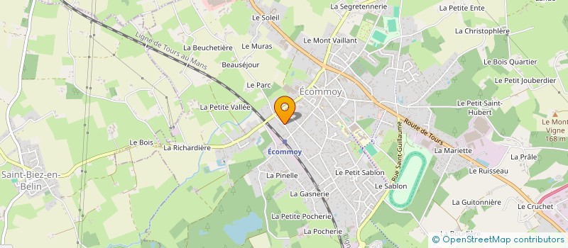 localisation de l'entreprise MADAME ANNICK LE BRIS à ECOMMOY