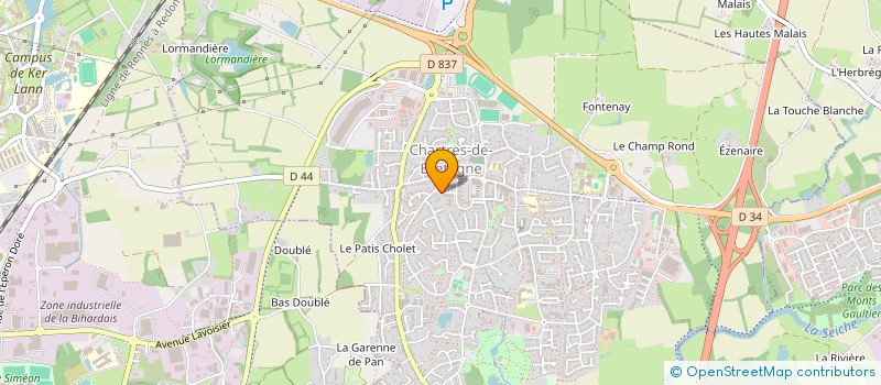 localisation de l'entreprise MADAME ANNICK LE DANTEC  CHARTRES-DE-BRETAGNE