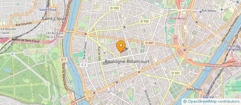 localisation de l'entreprise MADAME ANNICK LE GALL à BOULOGNE-BILLANCOURT