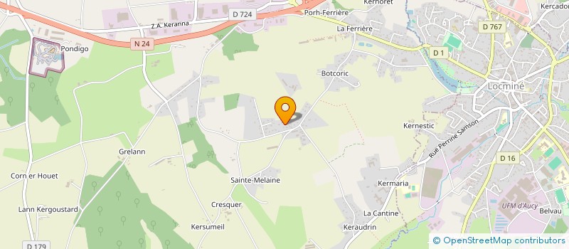 localisation de l'entreprise MADAME ANNICK LE GALLIC  PLUMELIN