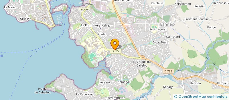 localisation de l'entreprise MADAME ANNICK LE MEUR  CONCARNEAU