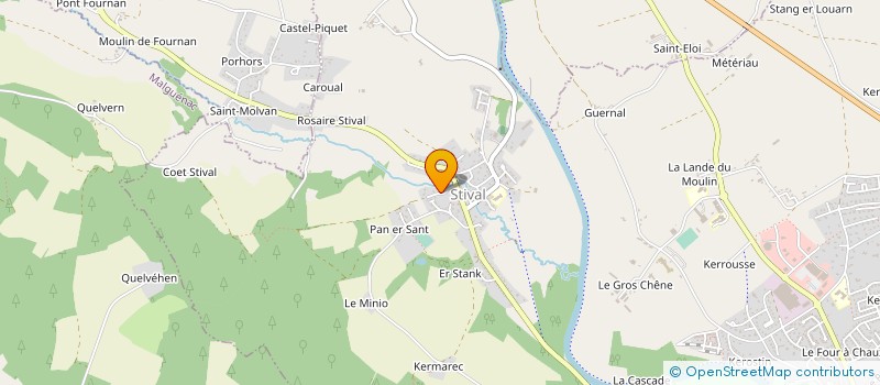 localisation de l'entreprise MADAME ANNICK LE MOUEL à PONTIVY