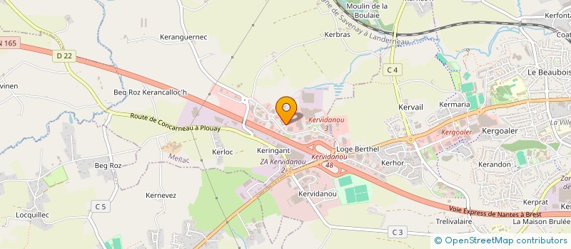 localisation de l'entreprise MADAME ANNICK LE NAOUR  MELLAC