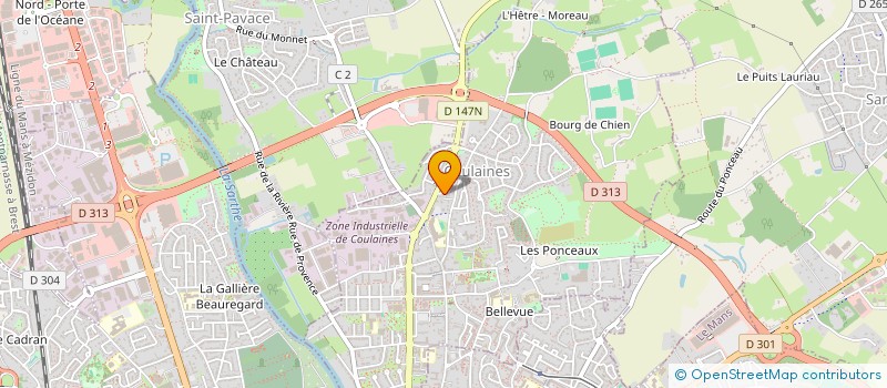 localisation de l'entreprise MADAME ANNICK LEBRAS  COULAINES