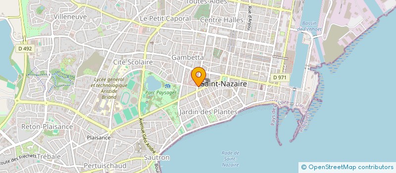 localisation de l'entreprise MADAME ANNICK LEFEUVRE  SAINT-NAZAIRE