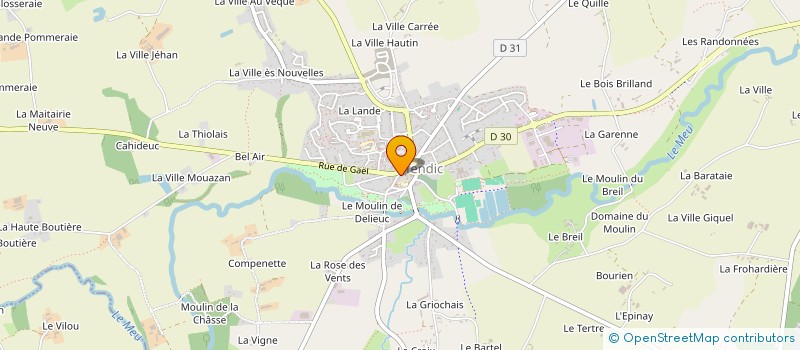 localisation de l'entreprise MADAME ANNICK LEFEUVRE  IFFENDIC