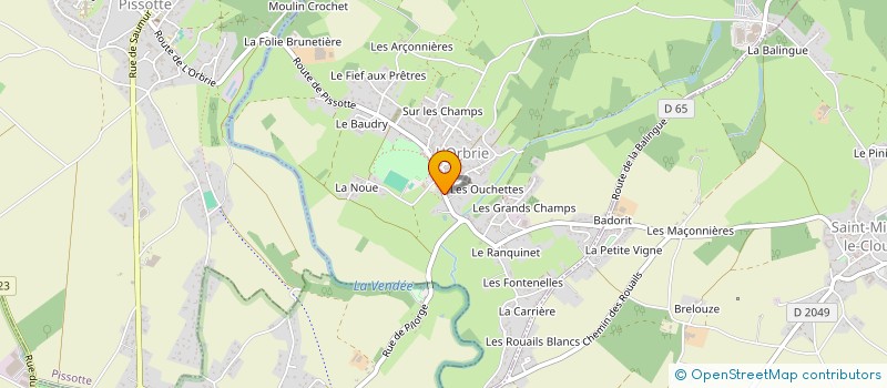 localisation de l'entreprise MADAME ANNICK LENESTOUR  SAINT-MICHEL-LE-CLOUCQ