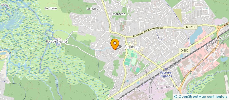 localisation de l'entreprise MADAME ANNICK LESELLIER  BIGANOS