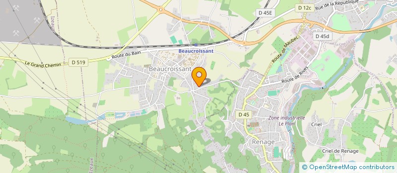 localisation de l'entreprise MADAME ANNICK LEVEILLE  BEAUCROISSANT