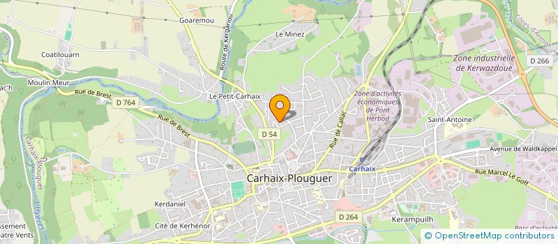 localisation de l'entreprise MADAME ANNICK LIGER  CARHAIX-PLOUGUER