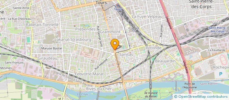 localisation de l'entreprise MADAME ANNICK LORY  TOURS