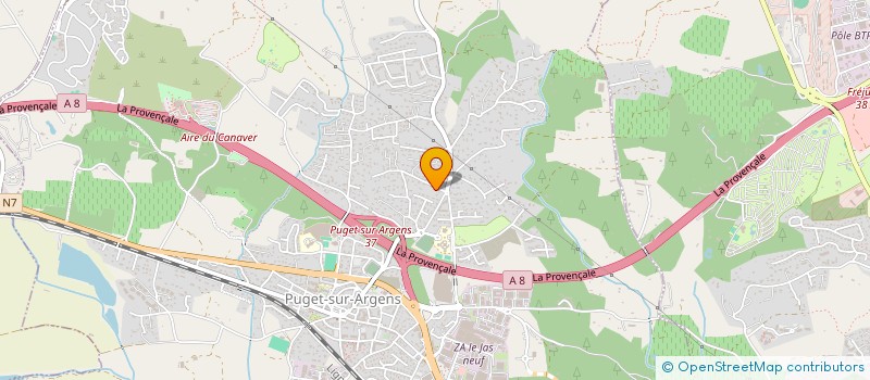 localisation de l'entreprise MADAME ANNICK MAHOU  PUGET-SUR-ARGENS