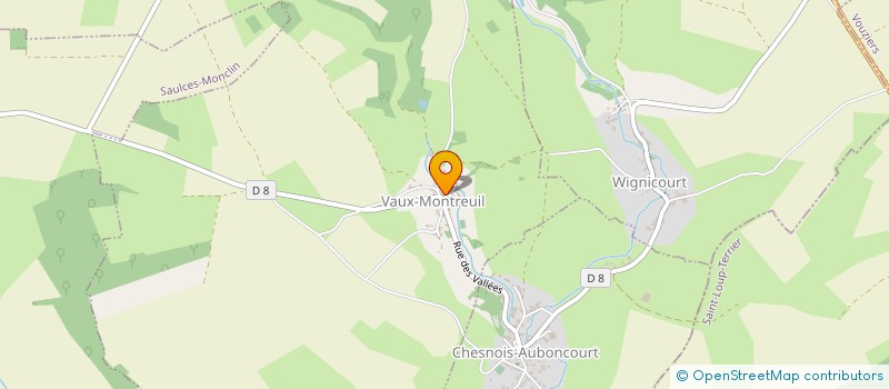 localisation de l'entreprise MADAME ANNICK MAHUT  VAUX-MONTREUIL