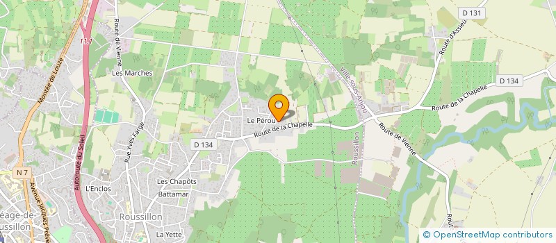 localisation de l'entreprise MADAME ANNICK MANOHA  ROUSSILLON