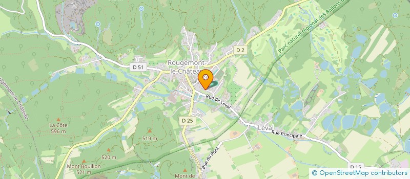 localisation de l'entreprise MADAME ANNICK MARECHAL  ROUGEMONT-LE-CHATEAU