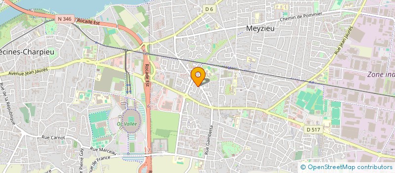 localisation de l'entreprise MADAME ANNICK MARNAT  MEYZIEU