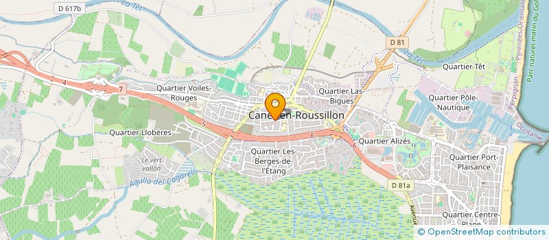 localisation de l'entreprise MADAME ANNICK MARTIN à CANET-EN-ROUSSILLON