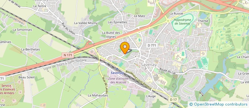 localisation de l'entreprise MADAME ANNICK MARTIN  FEGREAC