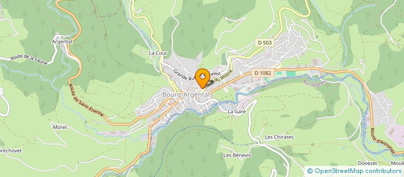 localisation de l'entreprise MADAME ANNICK MATHEVET  BOURG-ARGENTAL