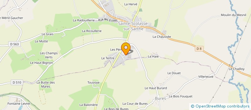 localisation de l'entreprise MADAME ANNICK MAUGUIN  SAINTE-SCOLASSE-SUR-SARTHE
