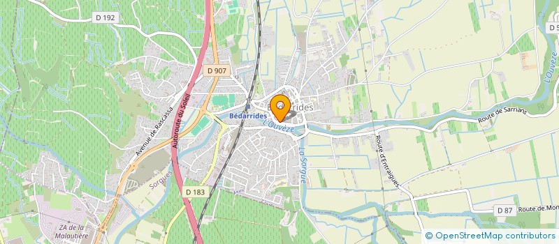 localisation de l'entreprise MADAME ANNICK MERCIER  BEDARRIDES