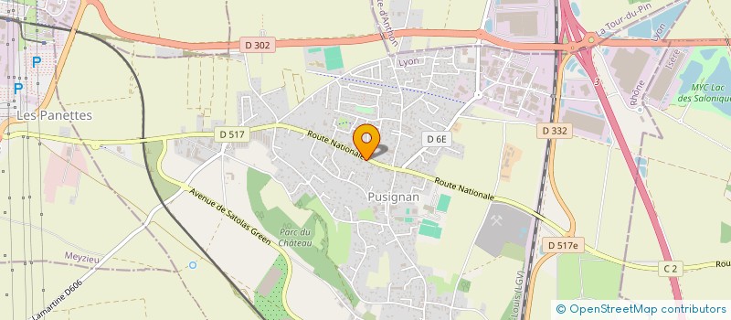 localisation de l'entreprise MADAME ANNICK MEYER  PUSIGNAN