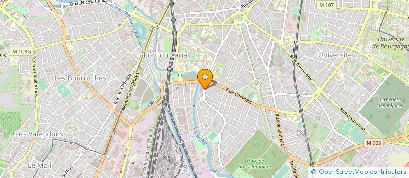 localisation de l'entreprise MADAME ANNICK MICHELON  DIJON