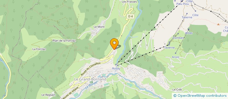 localisation de l'entreprise MADAME ANNICK MISSILLIER  LE GRAND-BORNAND