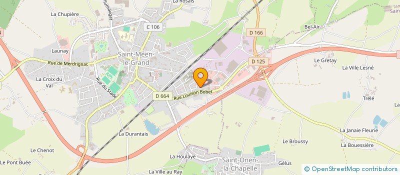 localisation de l'entreprise MADAME ANNICK MONNERAIS  SAINT-MEEN-LE-GRAND