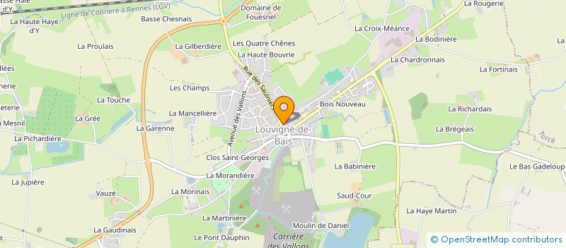 localisation de l'entreprise MADAME ANNICK MOREAU à BAIS