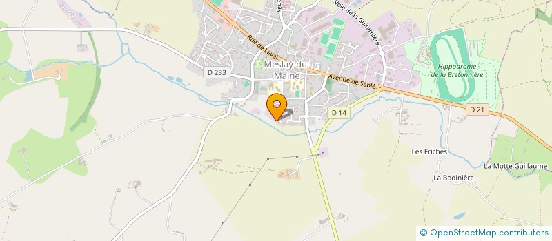 localisation de l'entreprise MADAME ANNICK MOREAU  MESLAY-DU-MAINE