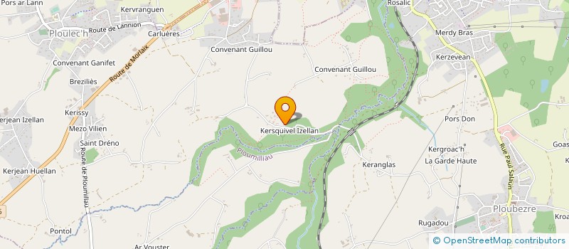 localisation de l'entreprise MADAME ANNICK MORELLEC  PLOULEC'H