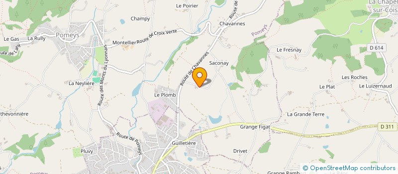 localisation de l'entreprise MADAME ANNICK MORETTON  POMEYS