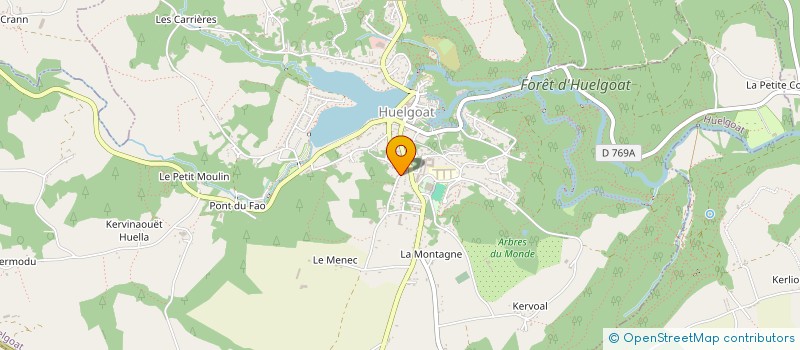 localisation de l'entreprise MADAME ANNICK NEDELLEC à HUELGOAT