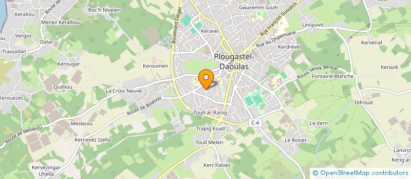 localisation de l'entreprise MADAME ANNICK NEVOUX à PLOUGASTEL-DAOULAS