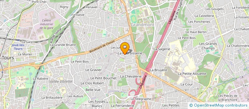 localisation de l'entreprise MADAME ANNICK NICOULLAUD à JOUE-LES-TOURS
