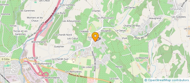 localisation de l'entreprise MADAME ANNICK OCQUIDENT  MERCUROL-VEAUNES