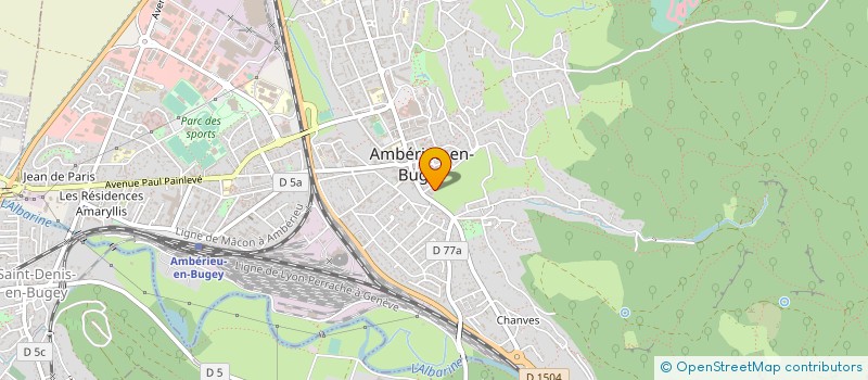 localisation de l'entreprise MADAME ANNICK PARENT-BACCAN à AMBERIEU-EN-BUGEY