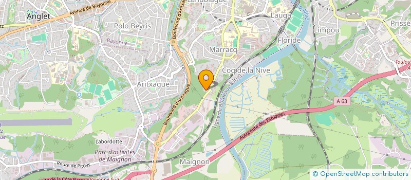 localisation de l'entreprise MADAME ANNICK PASSET  BAYONNE