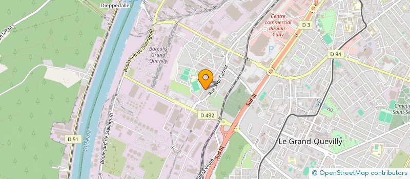 localisation de l'entreprise MADAME ANNICK PERROT  LE GRAND-QUEVILLY